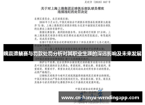 魏震遭禁赛与罚款处罚分析对其职业生涯的深远影响及未来发展